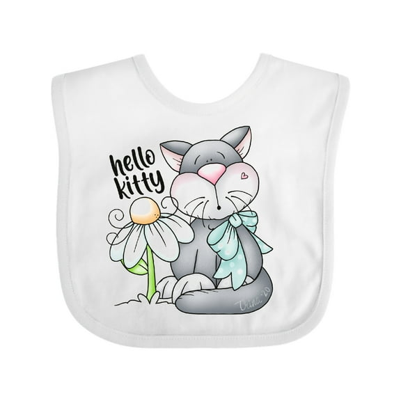 Inktastic Hello Kitty Cat Boys Baby Bib