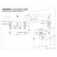 thumbnail image 2 of Kingston Brass GKB965 Widespread Bathroom Faucet, Oil Rubbed Bronze, 2 of 2