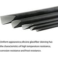 thumbnail image 5 of Silicone Fiberglass Sleeve Heat Shield Wire Protective High Temperature Electrical Insulation Self-extinguishing Black, 5 of 8