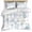 Multicolor, variant on 3 Piece Blue Coastal Duvet Cover Set Twin Size, Microfiber Comforter/Quilt Cover with Corner Ties and 2 Pillowcases, Nautical Summer Beach Coral Sea Turtle All Season Soft Bedding with Zipper Closure