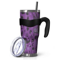 40oz Tumbler,Witch's Brew Halloween Pattern Insulated Tumblers with Removable Handle,Stainless Steel Double Vacuum Coffee Tumbler Cup with Straw for Home,Office,Travel,Party
