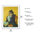 thumbnail image 2 of The Woman from Arles (L'Arlésienne) - Madame Marie Julien Ginoux - From an Original Color Painting by Vincent van Gogh c.1888 - Japanese Unryu Rice Paper Art Print (Unframed) 18 x 24 in, 2 of 4