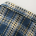 thumbnail image 7 of WhouRiu Big Boys' Shirts Short Sleeved Plaid Button Shirt with Tie Children Summer Fashion Clothes,2-Piece Blue,Sizes 9-10, 7 of 7