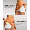 thumbnail image 6 of SXcggal Women's Double Layered Pleats Tennis Skirts For Women High Waisted Skirt With Shorts Pockets Workout Athletic Skort For Summer Casual Sports Skirts Stylish Beautiful Women's Shorts, 6 of 8