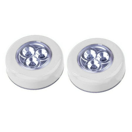 

2Pcs 3LEDs Wireless Mini Wall Night Touch Light Kitchen Cabinet Closet Car Lamp