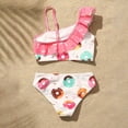 thumbnail image 4 of Vedolay Girls Swimsuit 2 Piece Striped Bikini Sets Cute Cut Out Asymmetrical Swimsuit Swimwear,Pink 6 Years, 4 of 5