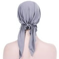 thumbnail image 5 of Yaman Visières pour Femmes Turban Extensible Musulman Bonnet Chimio Foulard de Perte de Cheveux Enveloppe en Polyester, 5 of 5