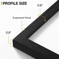 thumbnail image 4 of Vittanly 8x11 Picture Frame for Wall Mounting or Tabletop Display, Engineered Wood with Shatter Resistant Plexiglass, Photo Frames for Home Decor, Black, 1 Pack, 4 of 7