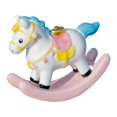 thumbnail image 1 of Figura de caballo en miniatura, escultura animal, regalo para el hogar, estatua pequeña de caballo mecedor Rosa, 1 of 7