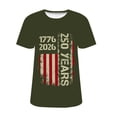 thumbnail image 6 of MEICHEN 250th Anniversary American Round Neck Pullover Women's T Shirt Shirt Short Sleeved T Shirt American Round Neck T Shirt, 6 of 6