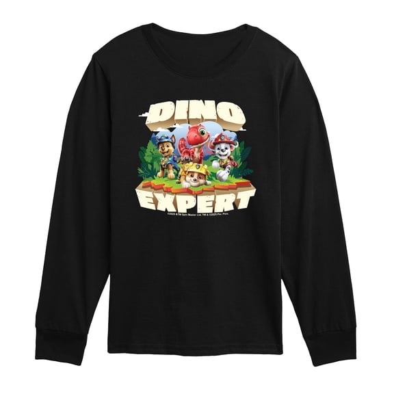 Paw Patrol: The Dino Movie - Dino Expert - Toddler Boys Long Sleeve Graphic T-Shirt