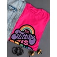 thumbnail image 3 of The Future Is Proud T-Shirt Women -Smartprints Designs, Female 4X-Large, 3 of 4
