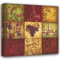 Gregory Gorham 15x15 Gallery Wrapped Canvas Wall Art Titled - Tuscan Wine II
