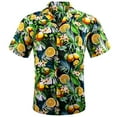 thumbnail image 2 of Men's Hawaiian Shirt Short Sleeve Casual Tropical Button Up Floral Dress Shirts Beach Breeze Party, 2 of 5