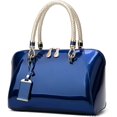 thumbnail image 2 of Bolso de hombro Bolso bandolera de charol Carteras con asa superior brillante, 2 of 4
