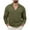 Olive Green, variant on Lovskoo Men's Sweaters Pullover Stand Collar Elastic Solid Color V Neck Long Sleeve Sweater Knit Tops Olive Green