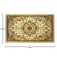 thumbnail image 5 of BizChair Traditional Oriental Door Mat Design Bellagio 401 Ivory (24 Inch X 40 Inch), 5 of 7