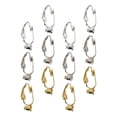 thumbnail image 3 of Clip On Earring Converters Non-Pierced Ears Elegant Style Silver Color 12Pcs, 3 of 4