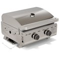thumbnail image 1 of Parrilla de Gas Portátil de Mesa Electactic 20,000 BTU con 2 Quemadores, 1 of 9