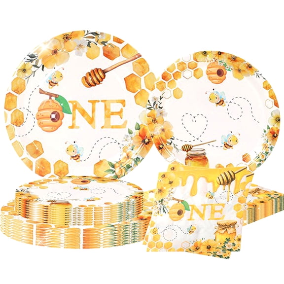 Bee Theme 1st Birthday Party Supplies Set - Cute Honeybee & Sunflower Decor for Memorable Celebrations