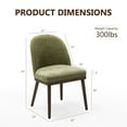 thumbnail image 4 of AFO Modern Parsons Upholstered Fabric Dining Chairs Set of 2 for Dining Room Kitchen, Green, 4 of 6