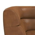thumbnail image 4 of Sunpan Cornell 16.5" Modern Faux Leather Modular Corner Chair in Tobacco Tan, 4 of 9