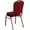 Burgundy Fabric/Gold Vein Frame, variant on Crown backrest stackable banquet chair