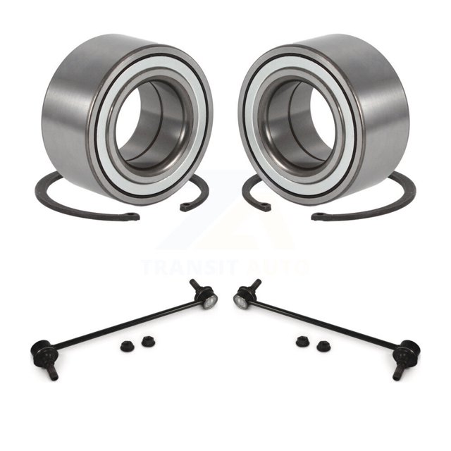 Transit Auto Front Wheel Bearing and Link Kit for Car 2004-2007 Suzuki Aerio - Left Right Side (Driver Passenger) K77-100510