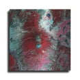 thumbnail image 1 of Luxe Metal Art 'Earth as Art: Colima Volcano' Metal Wall Art, 36"x36", 1 of 7