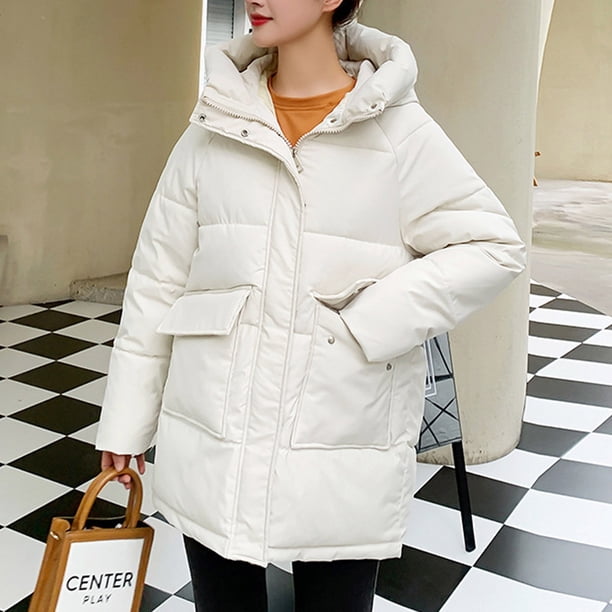 Puntoco Chaqueta De Invierno De Algodón Para Mujer Con Capucha, Cintura Y Felpa Para Superar El Abrigo Exterior Puntoco Puntoco-1
