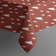 thumbnail image 3 of Red Christmas Tree Pattern Rectangle Tablecloth 60"x84",Waterproof Polyester Rectangle Table Cloth, Wipeable Spillproof Polyester Tablecloth for Dining, Camping, Indoor and Outdoor, 3 of 5