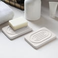 Diatomaceous Earth Absorbent Bathroom Mat, Fast Drying Soap Holder Tray ...