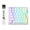 White Contours, variant on ATTACK SHARK M36 HE One-Handed Magnetic Switch Keyboard, 8,000Hz, 0.01 mm RT, 128K Scan Rate, Web Driver, Wired RGB Keypad, White