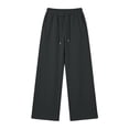 thumbnail image 4 of Jovrlynd Women's Sweatpants Wide Leg High Waist Drawstring Stretch Lounge Pants with Pockers, S-2XL, 4 of 9
