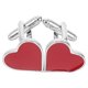 thumbnail image 1 of 1 par de gemelos de corazón para San Valentín, para esmoquin, eventos formales, atuendo de negocios, ocasiones especiales, accesorios para bodas y fiestas., 1 of 7