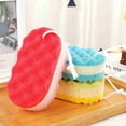 thumbnail image 5 of Hai Lan Three-Layer Wave Bath Sponge Loofah Body Brush Scrubber Skin Clean Massage Cleaning Shower Exfoliating Sponge for Kids Adults B9O1, 5 of 9