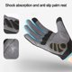 thumbnail image 5 of Guantes de bicicleta de montaña para hombres y mujeres, guantes de ciclismo para motocicleta con almohadilla SBR, guantes de motocicleta con pantalla táctil (azul), 5 of 5
