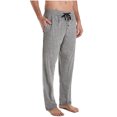 thumbnail image 3 of Hanes Mens Big & Tall Knit Sleep Adult Male Lounge Pajama Pants Grey 7X, 3 of 3