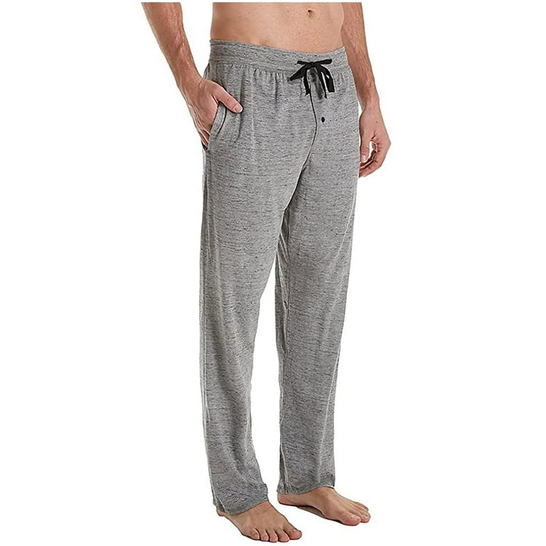 Hanes Mens Big & Tall Knit Sleep Adult Male Lounge Pajama Pants Grey 7X