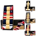 thumbnail image 2 of Coofit 5 Pairs Men Socks Fashion Creative Soft Ankle Socks Cotton Socks with Box, 2 of 8