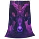thumbnail image 2 of Balery Purple Starry Sky Antelope Manta de Felpa Suave y Acogedora – Cobija de Franela Aterciopelada para Cama, Lavable y Cálida para Sofá, Mascotas, Transpirable-50"x40", 2 of 7