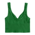 thumbnail image 5 of Fgnfyis Women Tank Tops Ribbed Athletic Workout Yoga Racerback Camisole Lightweight Wicking Activewear Sleeveless Top Summer Tops for Women Light Green L, 5 of 5