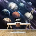 thumbnail image 2 of Idea4wall 4pcs Planets of Solar System Peel and Stick Wallpaper Removable Wall Murals Large Wall Stickers for Home Decoration, 66"x24", 2 of 4
