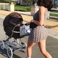 thumbnail image 3 of Baby Portable Diaper Changing Pad - Baby Diaper Changer Travel Bag with Wipes Pocket, Smart Design Portable Changing Mat, Infant Travel Station Kit, Gift for Newborn Girl & Boy - Grey, 3 of 5