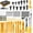 Yellow, variant on GOOACC 238Pcs Trim Removal Tool, Auto Push Pin Bumper Retainer Clip Set Fastener Terminal Remover Tool Adhesive Cable Clips Kit Car Panel Radio Removal Auto Clip Pliers, Black