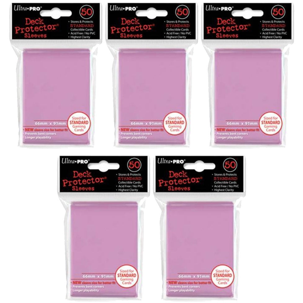 Trading Card Supplies Ultra Pro DECK PROTECTORS PINK (Lot of 5