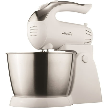 Brentwood SM-1152 5-Speed plus Turbo Stand Mixer, White