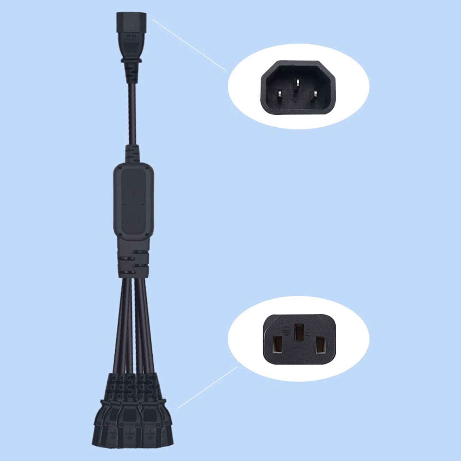 Power Cable C14 to 6xC13 Extension Cord Heavy Gauges Power Extension Cable Power Cord 10A250V Power Supplies