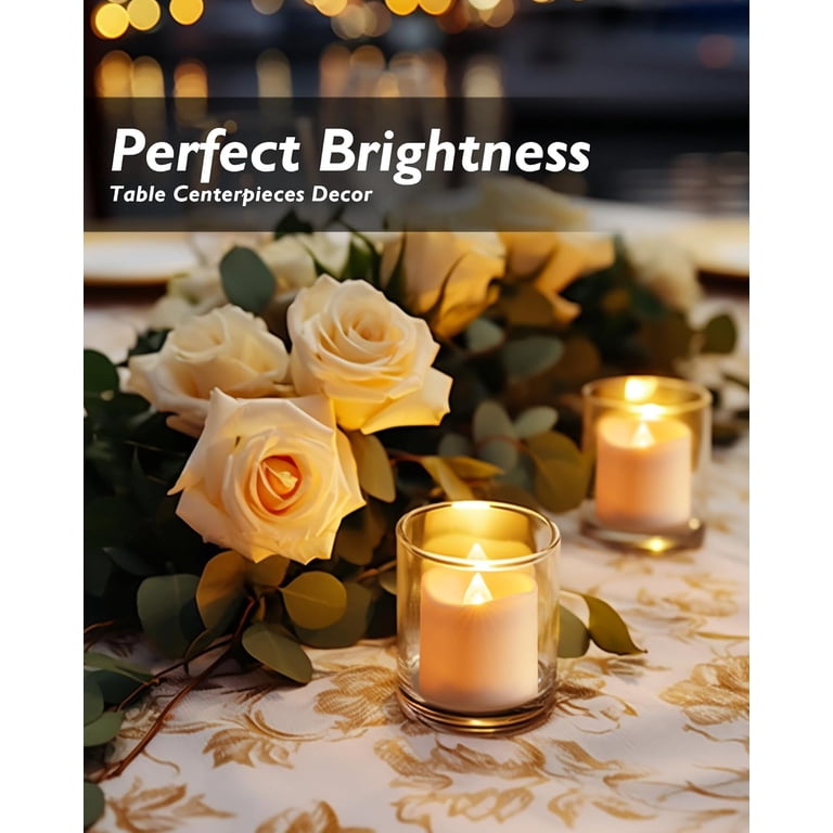 Homemory LED Tea Light Candles, Warm White, 12 Pack photo 5