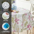 thumbnail image 3 of Newbridge Easter Wildflower Fields Floral 70 inch Round Vinyl Flannel Backed Tablecloth, 3 of 10